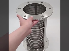 Polijsten wedge draad scherm met draad grootte 2x3mm en slot opening 0.02mm-15mm